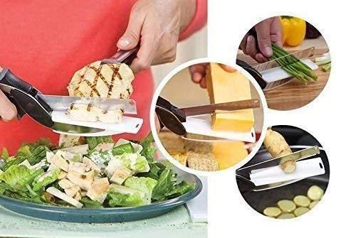 2-in-1 Kitchen Knife & Cutting Shears