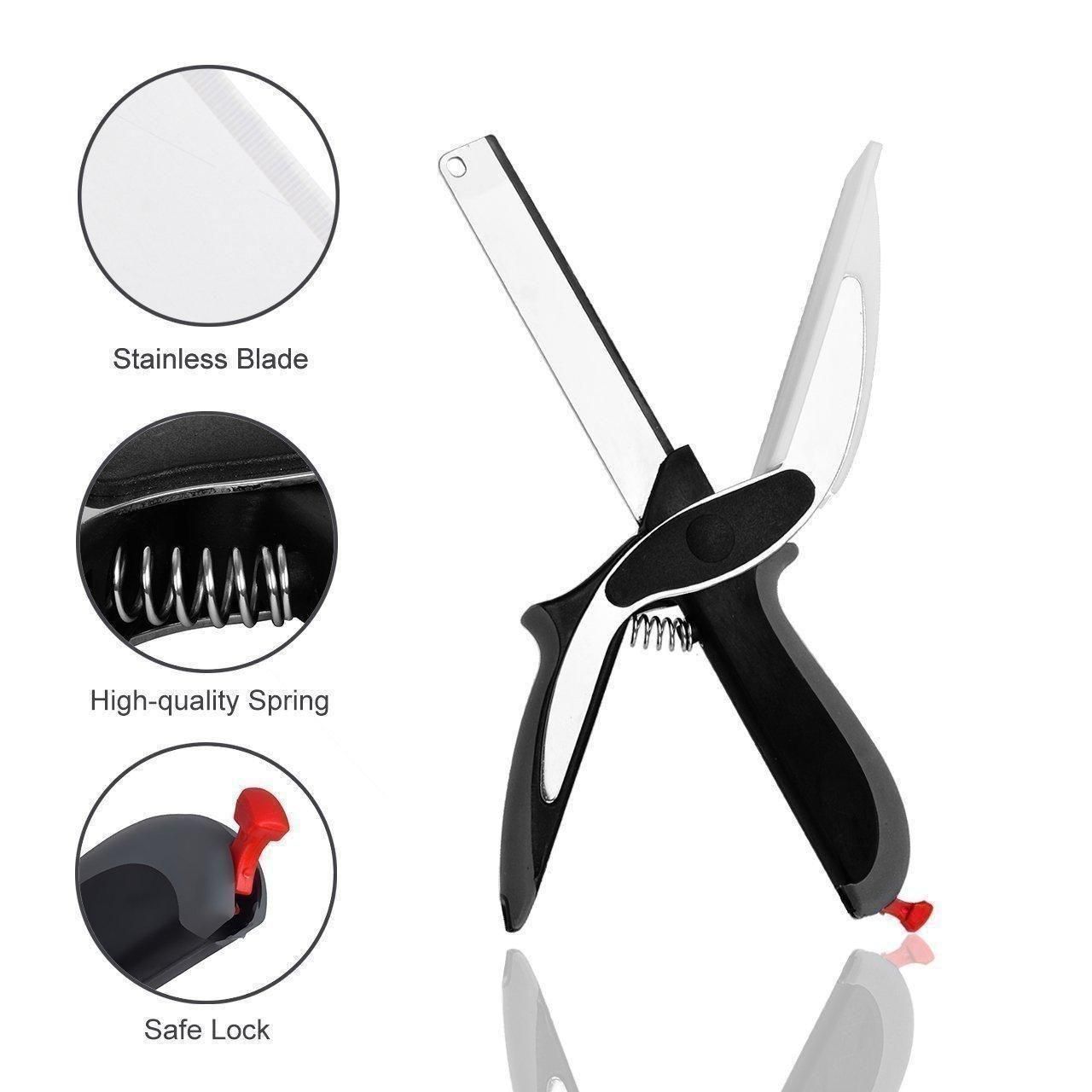 2-in-1 Kitchen Knife & Cutting Shears