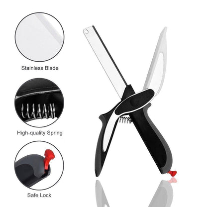 2-in-1 Kitchen Knife & Cutting Shears
