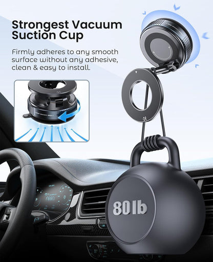 Vacuum Magnetic Suction Phone Holder