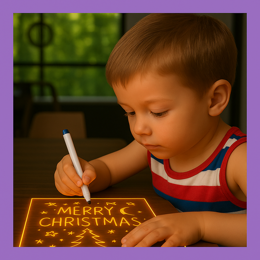 3D LED Light Glass Acrylic Writing pad